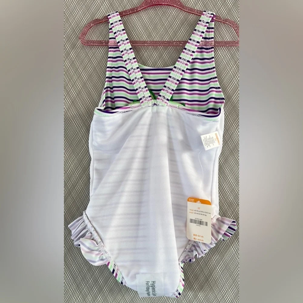 Gymboree- Striped Pineapple Swimsuit (Size 5T)